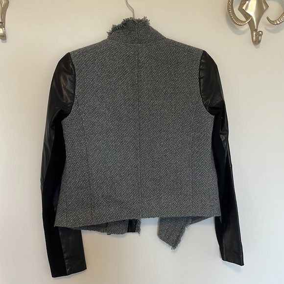 Vince Wool and Leather Moto Jacket - Picture 8 of 8